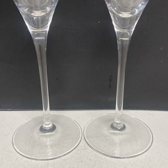 Crystal d'Arquis France Mendocino Lead Crystal Champagne Flutes Set of Four - Picture 10 of 17
